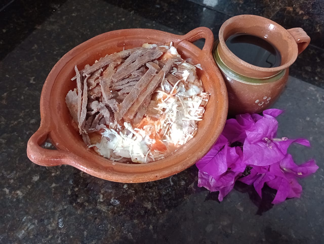 Chilaquiles con Cecina