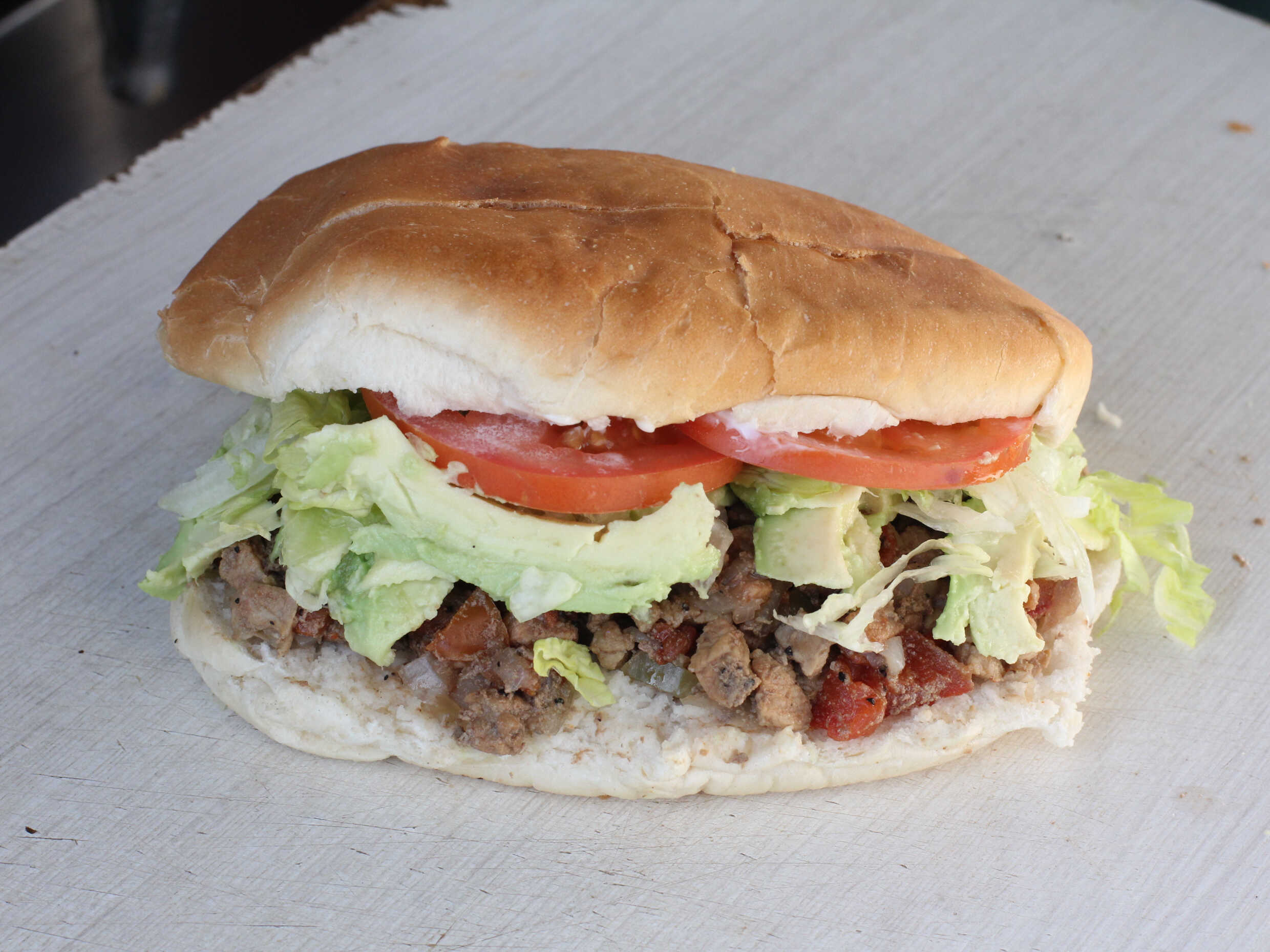 Torta de Bisteck Ranchero