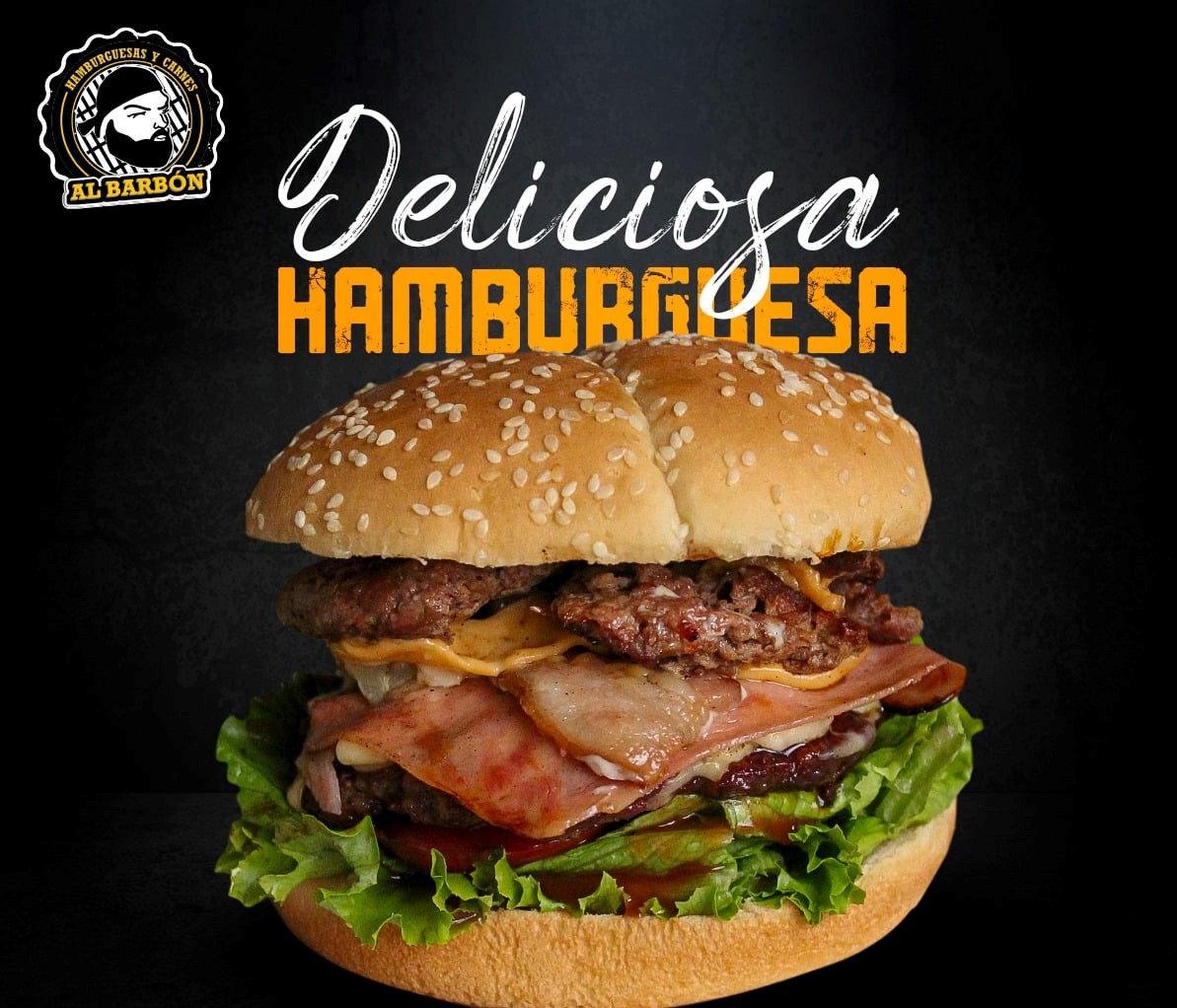 Hamburguesa al Barbón de Guacamole