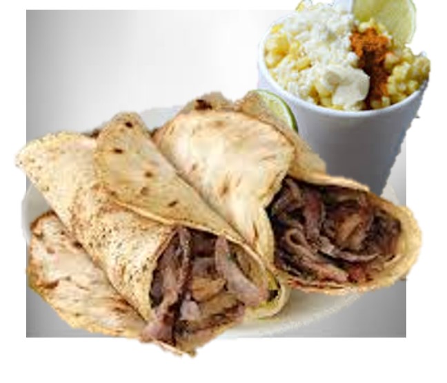 Combo Supremo. 2 Tacos Árabes + Esquite