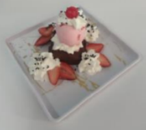 Brownie con Helado