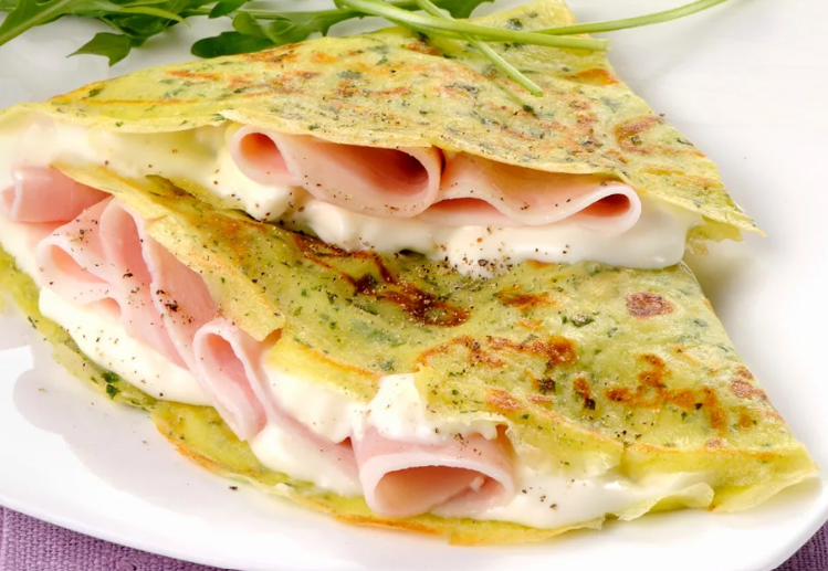 Crepa de Champiñones con Queso Gouda