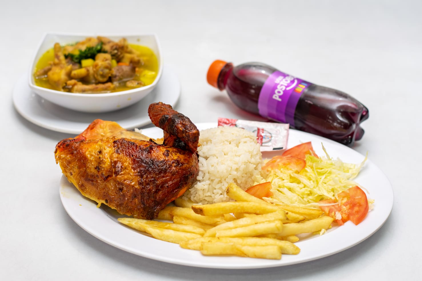 Combo Bandeja Personal 1/4 Pollo Asado