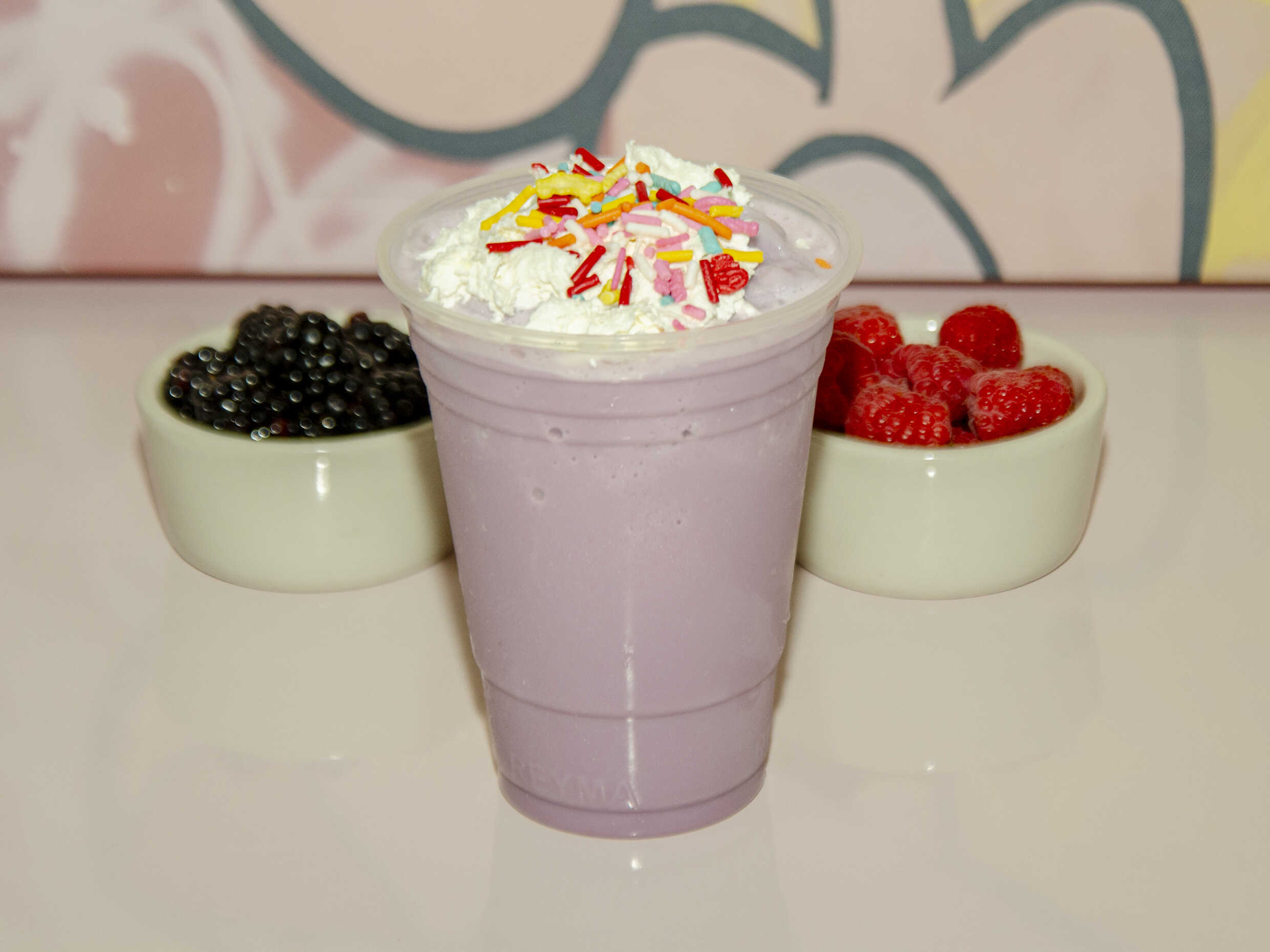 Frappe Taro, algodón de azucar, chicle ó chocoboom