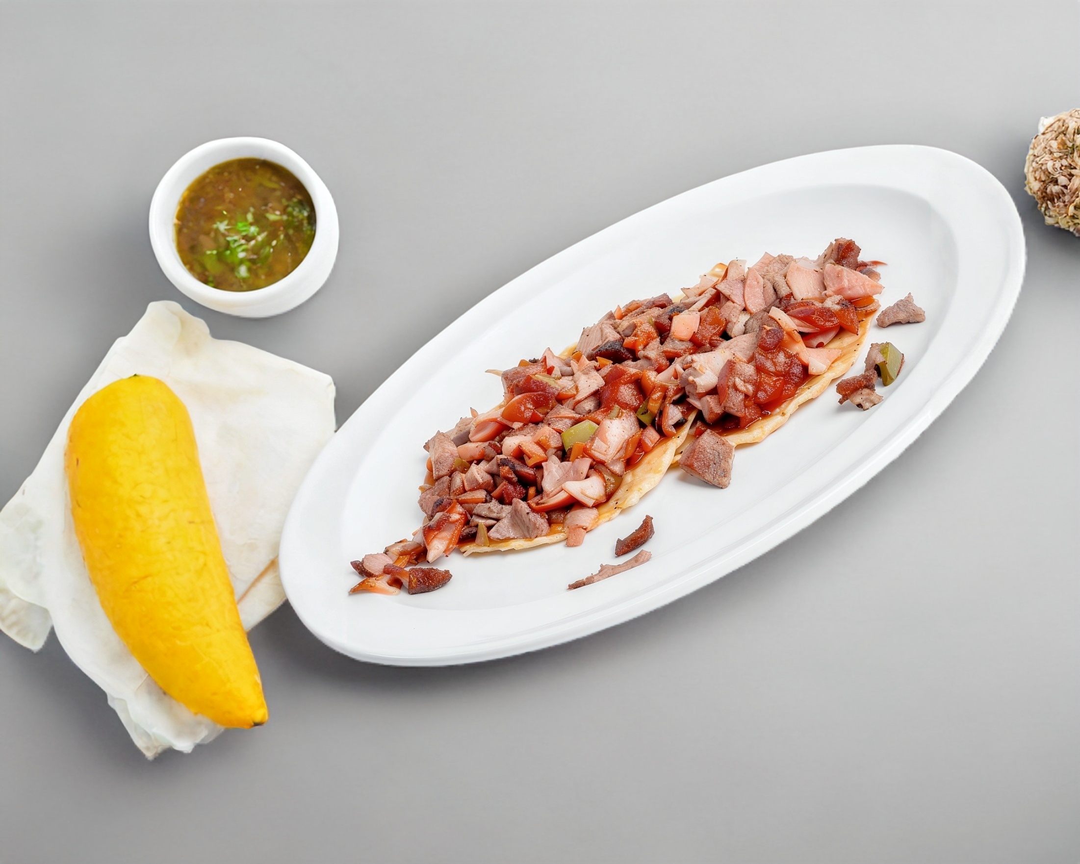 COSTILLA C/TOCINO CON QUESO  (3)TACOS 23