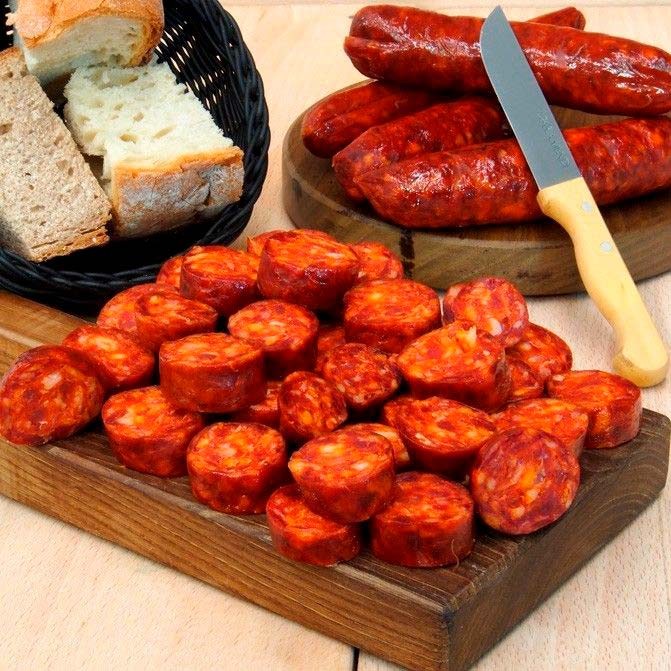 Chorizo en trozos