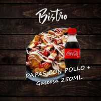 PAPAS CHIKENS + COCA-COLA 250ML