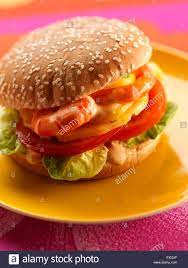 Hamburguesa Hawaiana de Camarón
