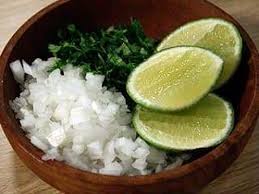 Limón, Cebolla, Cilantro