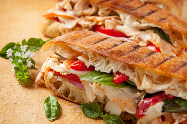 Panini con tiras de pollo