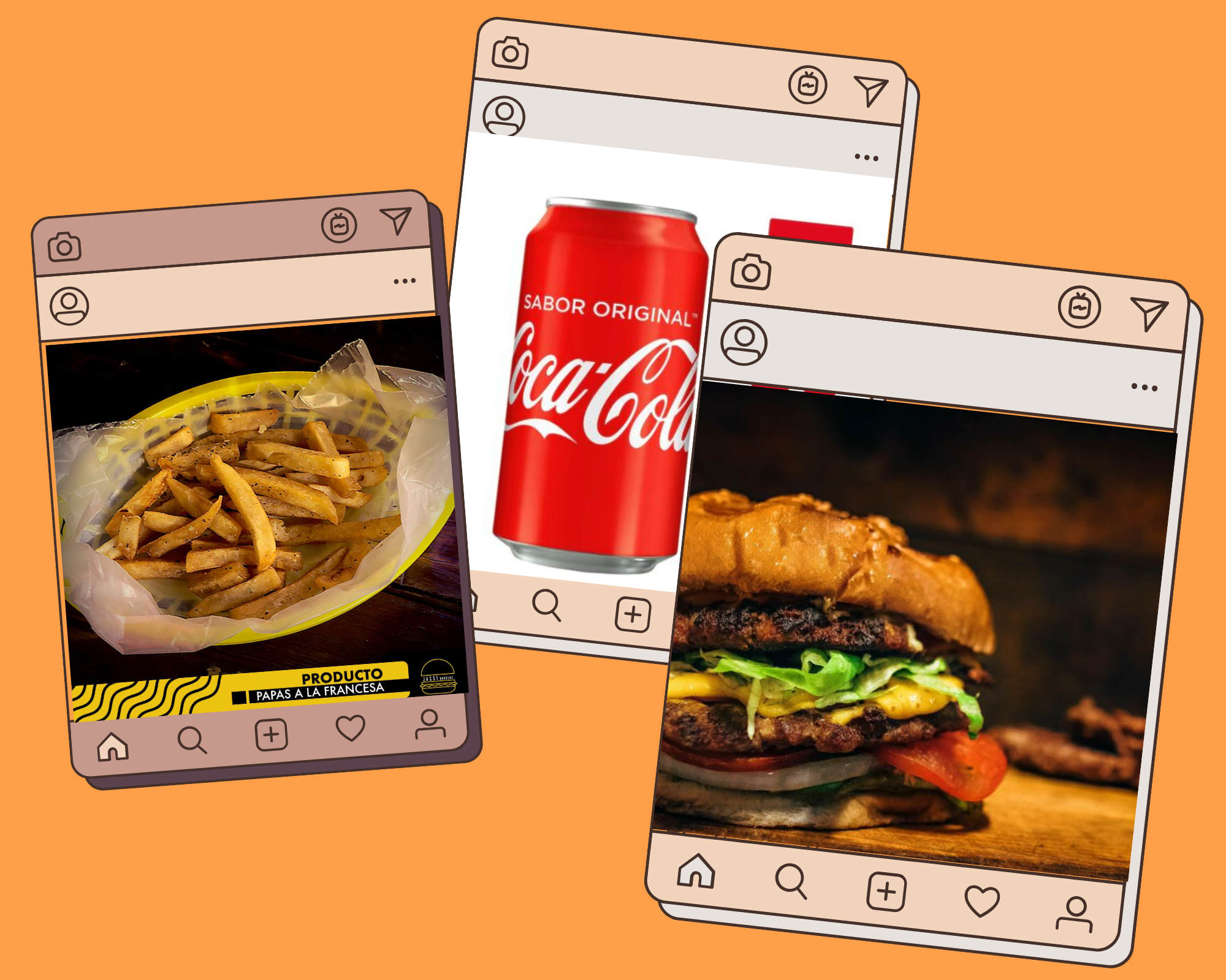 🍔Burger Esp+Papas a la Francesa🍟+Coca cola🥤