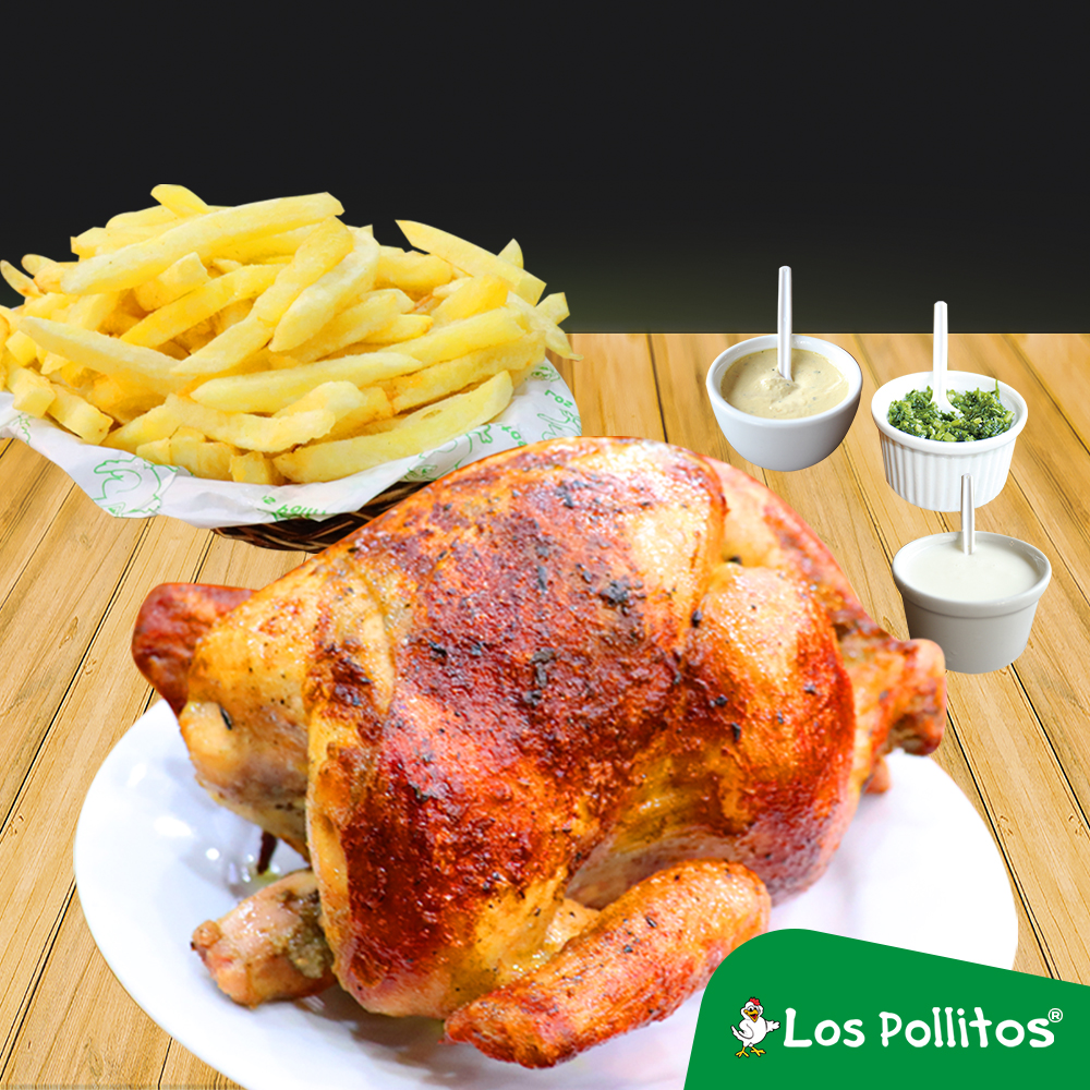 1 Pollo a la Brasa + Papas Fritas