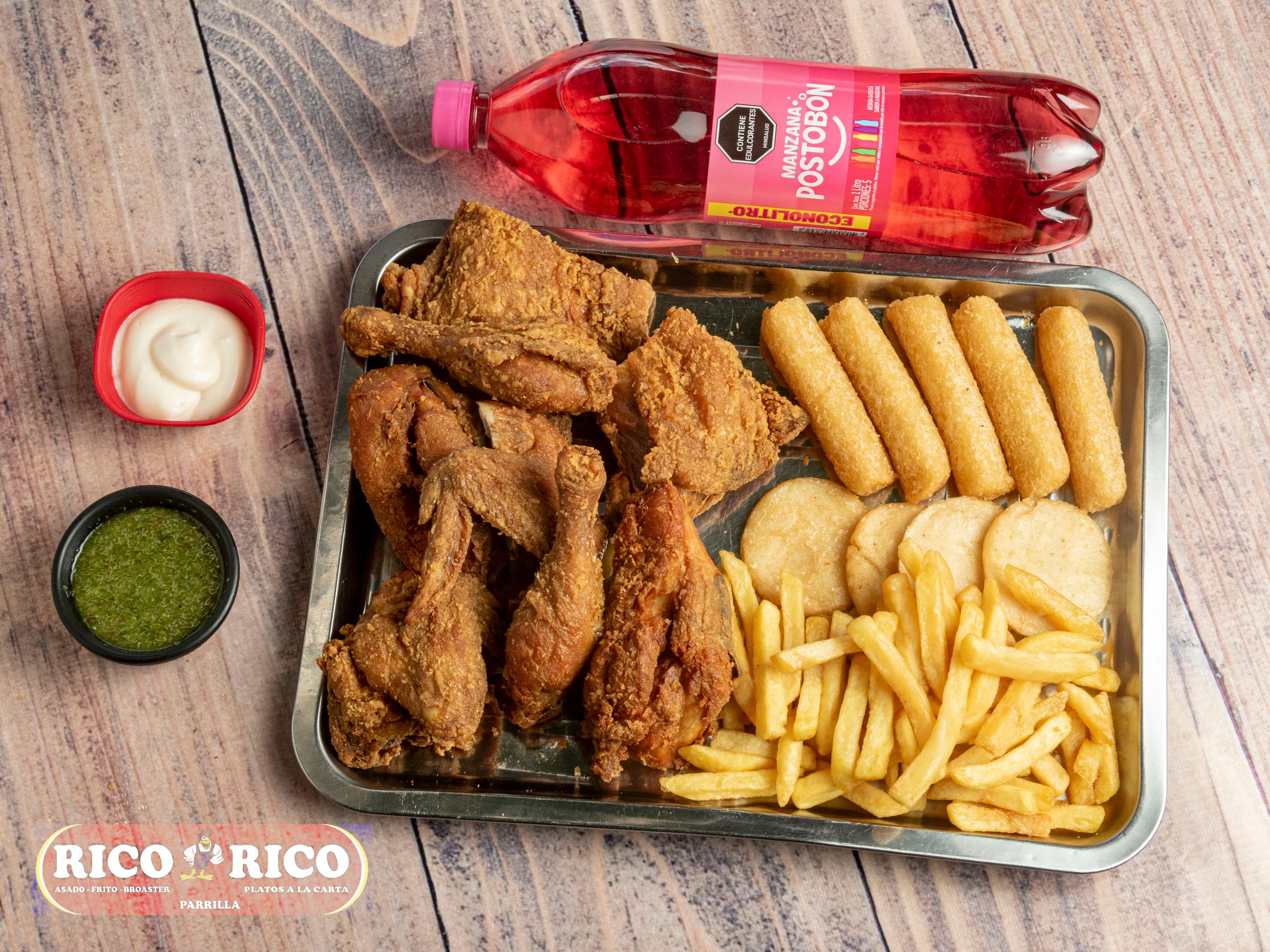 Combo Pollo Broaster + Gaseosa 1 L