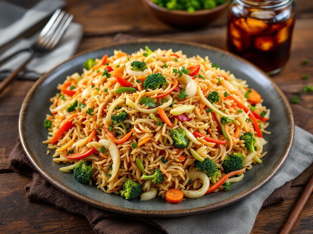 Arroz Vegetariano + Bebida