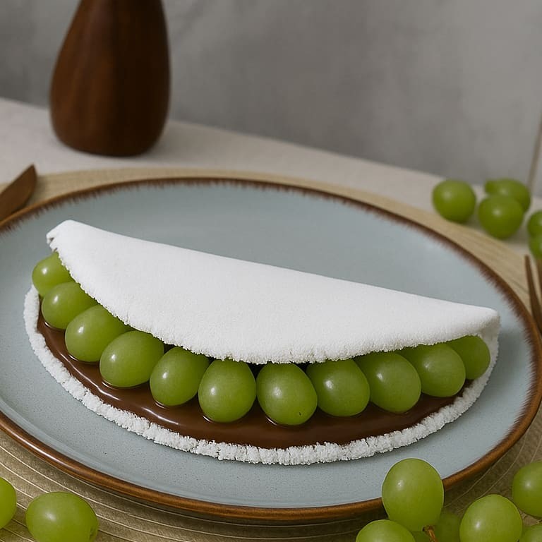 Tapioca de Uva Verde com Chocolate