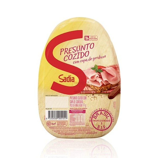 Porção de 100g fatiada.