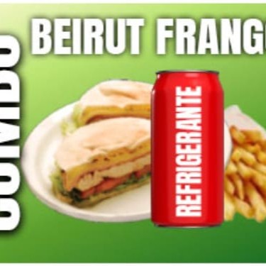1 Beirut de Frango 1 Batata Frita Pequena 1 Refrigerante Lata