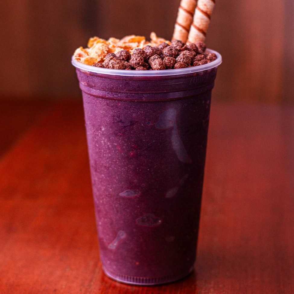 Açaí batido exclusivo do Popeye, peça do seu jeito. (Grupo Marujo)