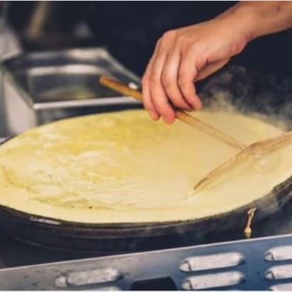 Recheio de Banana, Brigadeiro, Canela e Açúcar.