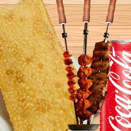 Um combo com um pastéis de Carne moída e bacon + 01 Coca-Cola geladinha é uma ótima opção para matar a fome com sabor e qualidade. Você leva um pastel grandes e bem recheado, feitos na hora com massa fresca e crocante além de aproveitar de uma Coca-Cola geladinha e refrescante. Peça já!