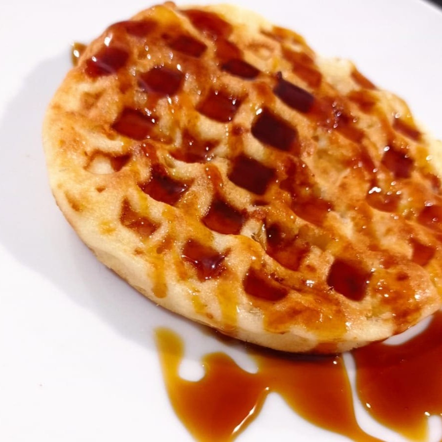 Unidade de Waffle de queijo com Mel puro