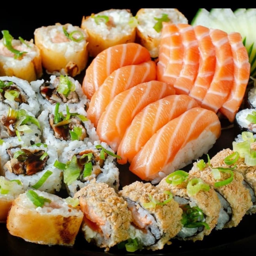 5 haruhot +5 hot+ 5 sushi+5 uramak skim+ 5 joy +5 Filadélfia + 5 uramak salmão