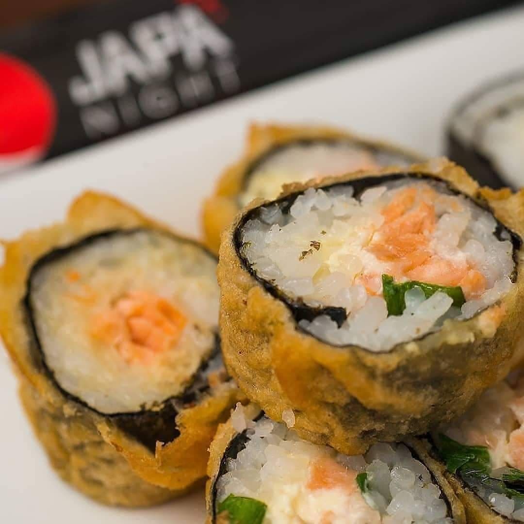 Alga, Arroz, Cream Cheese, Cebolinha e Salmao