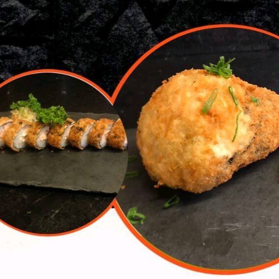 10 hot Philadelphia crocante + 1 temaki hot Philadelphia crocante