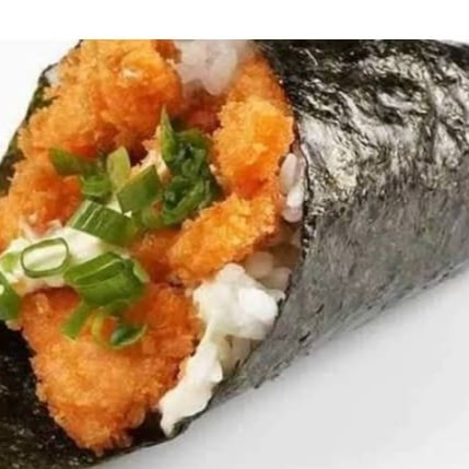 Camarao empanado cream chesse nori e arroz