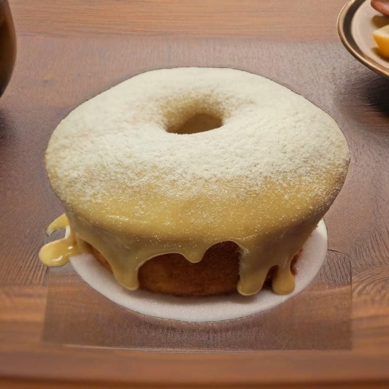 Bolo Caseiro De Coco coberto com Brigadeiro de Ninho.