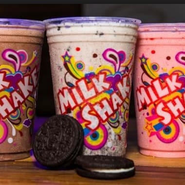 Batido com sorvete de baunilha