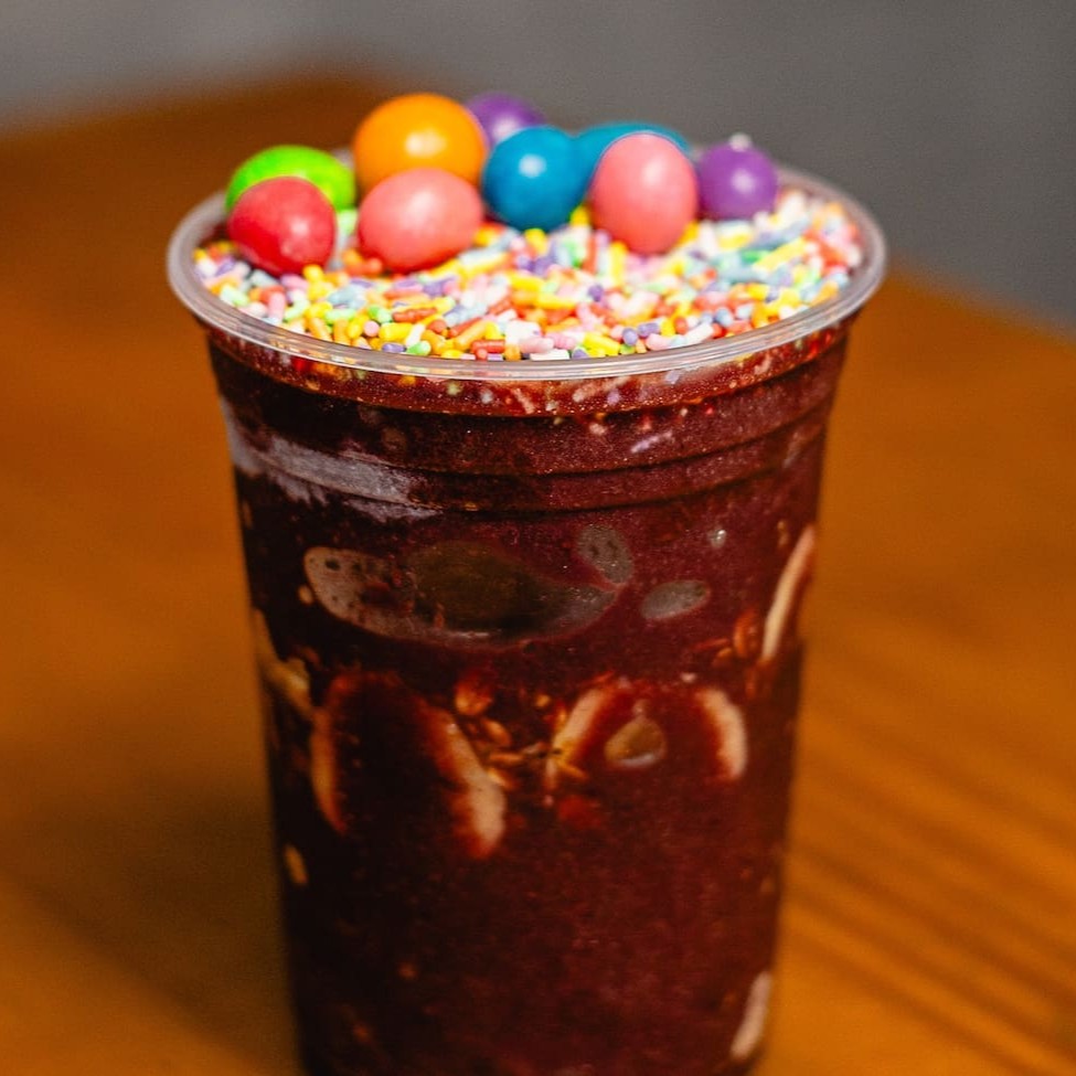 Açaí batido exclusivo do Marujo, peça do seu jeito.