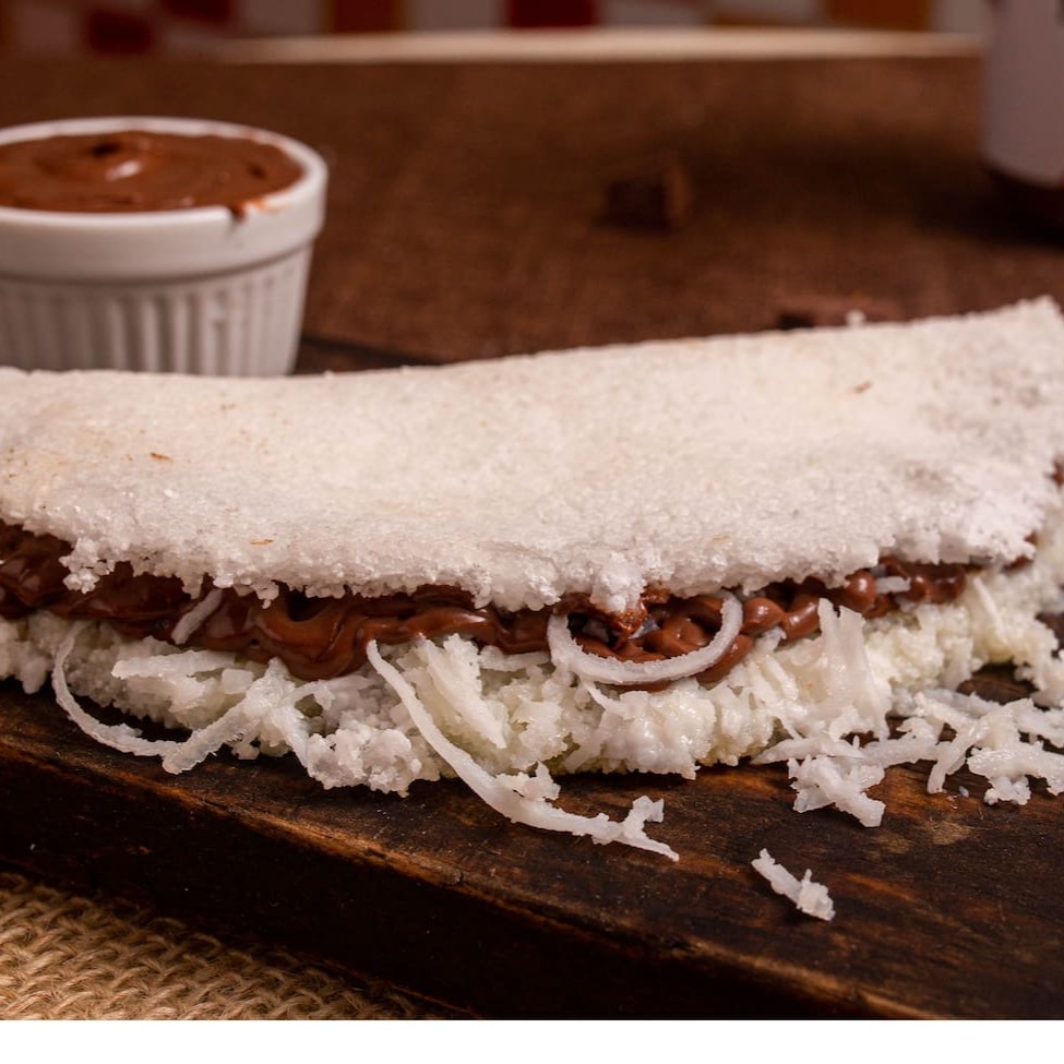 Tapioca de Chocolate com coco