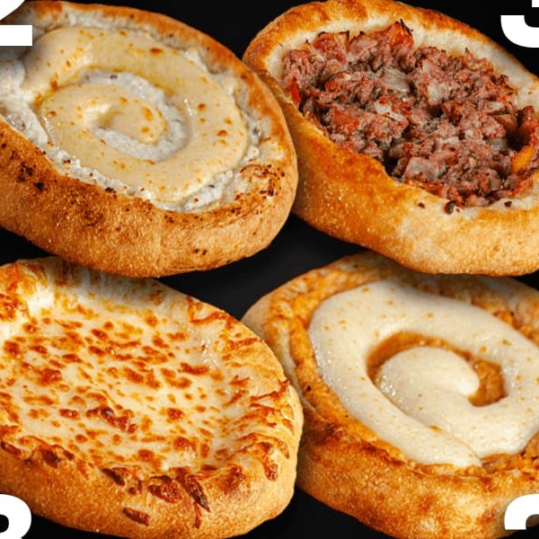 3 Muçarela | 3 Carne | 2 de 4 Queijos | 2 Frango com Catupiry