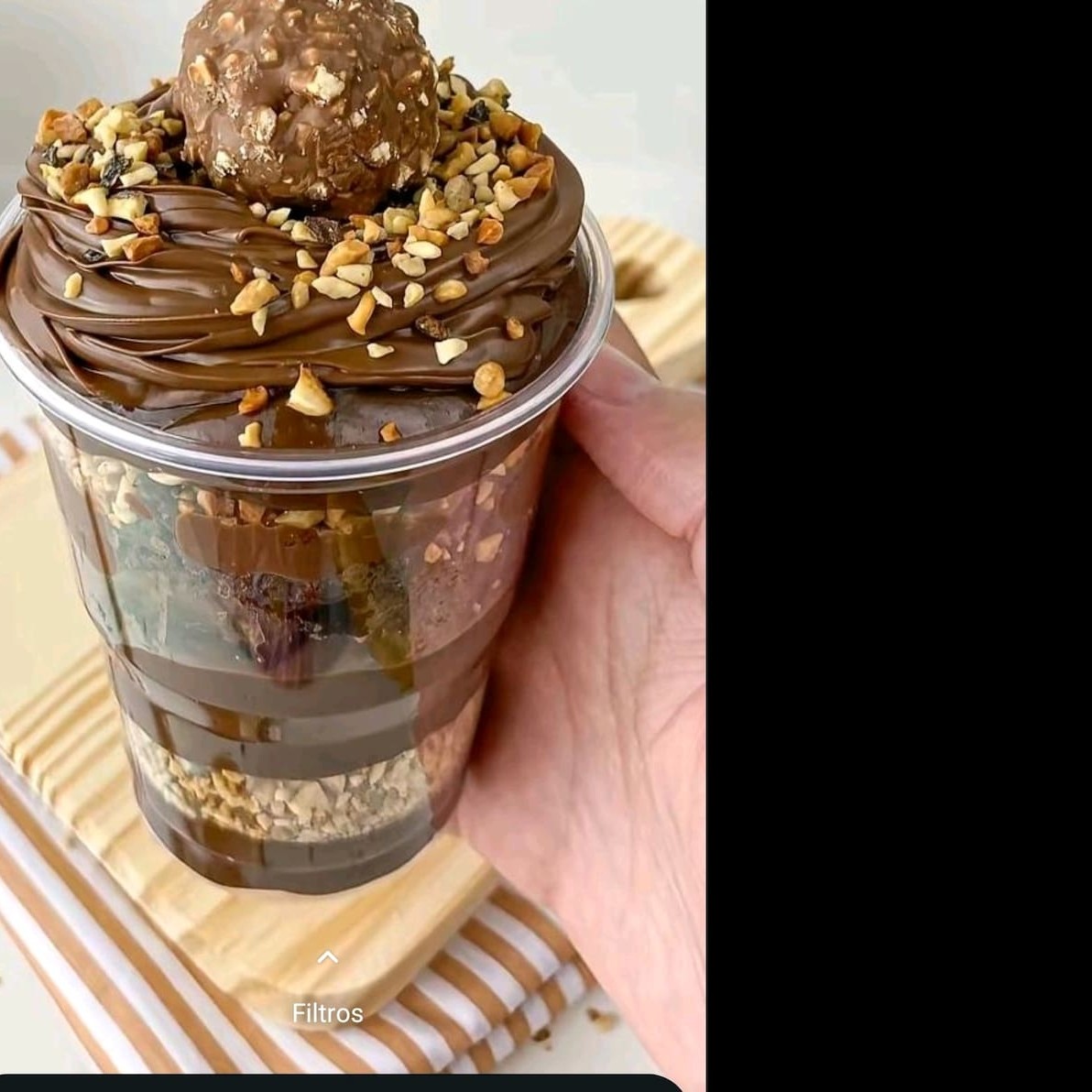 Brigadeiro cremoso amendoim e brawnei e ferreiro rocher