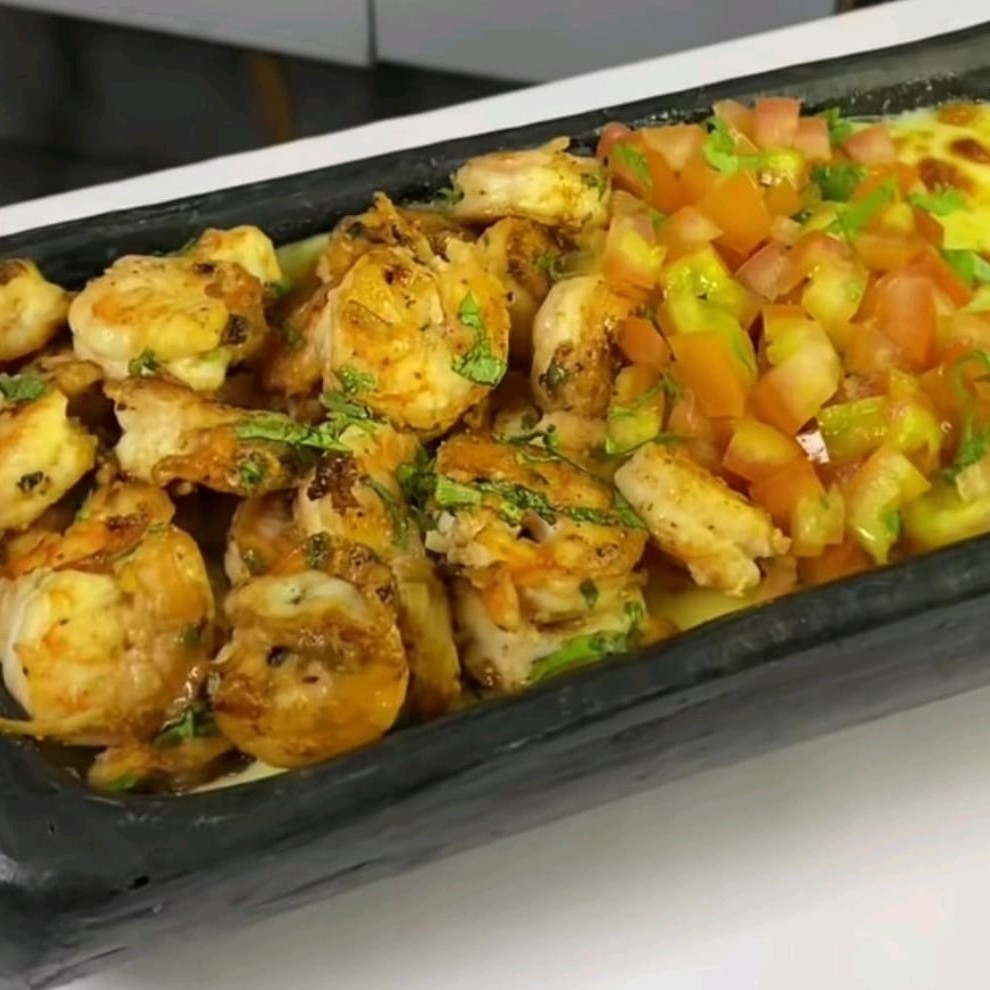 Delicioso pirao de aipim com Camarão