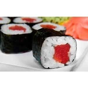 (alga, arroz, atum e cream cheese)