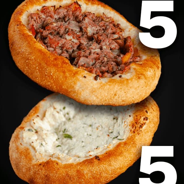 5 Esfirras de Carne 5 Esfirras de Queijo Minas