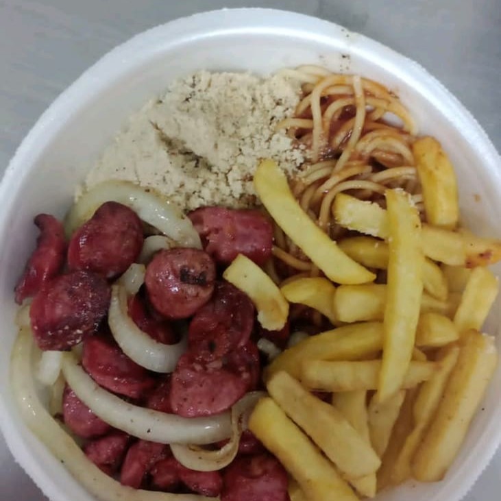 Arroz, feijão, Macarrão e Farofa