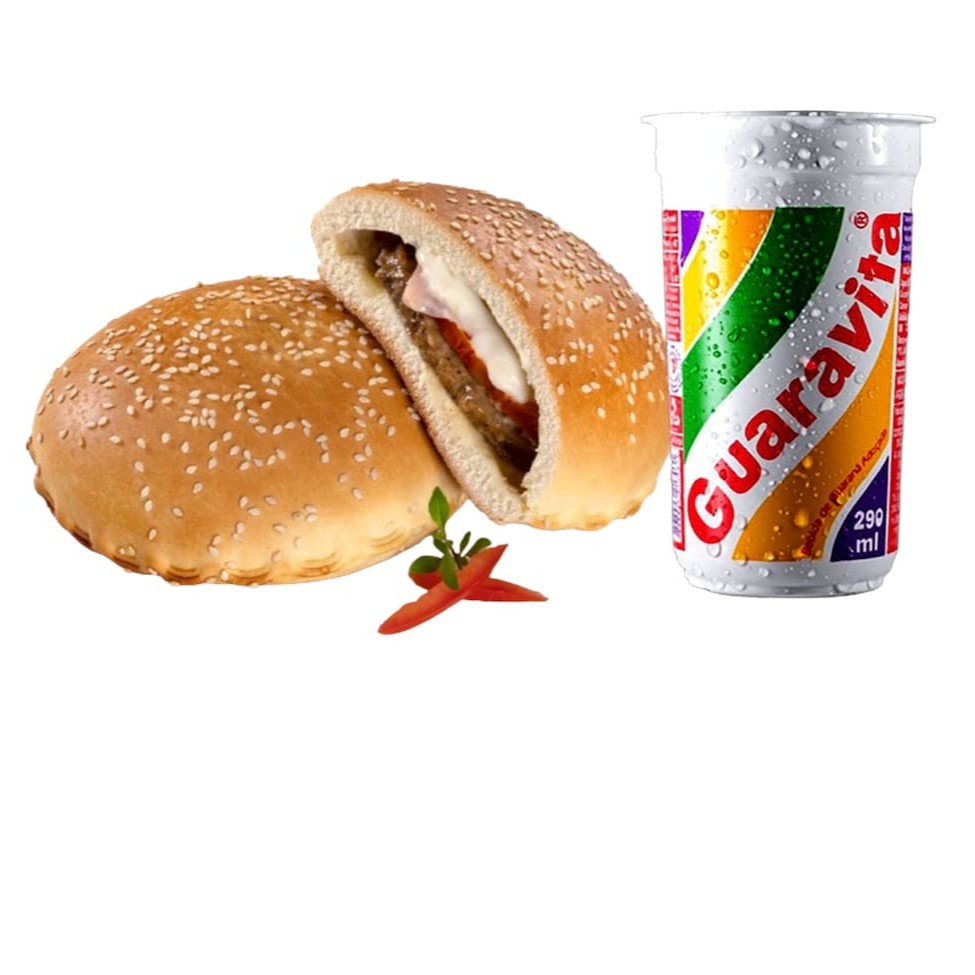 Combo 1 Hamburguer De Forno 1 Guaravita.