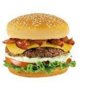 Pão, carne de picanha, queijo, presunto, ovo, calabresa, bacon, cheddar, salada e batata