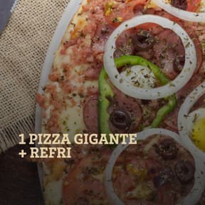 Deliciosa pizza de 45cm, massa fina, base com molho artesanal e queijo mussarela, complementos escolhidos e finalizada com orégano.