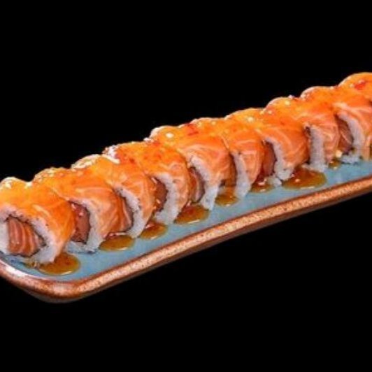 Alga arroz cream chesse salmom em cima