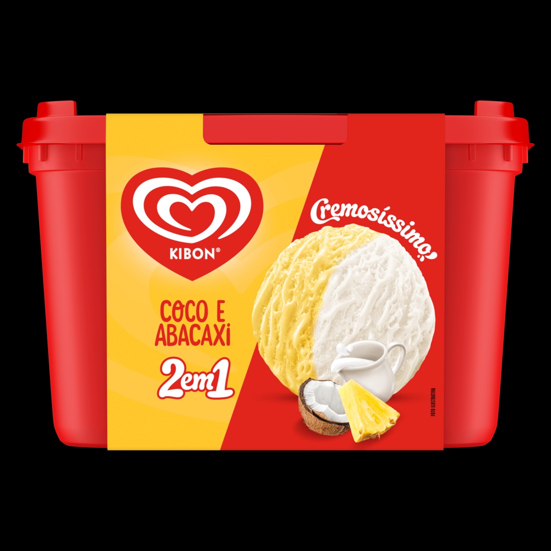Kibon traz uma nova versão do clássico que combina refrescância e cremosidade! Cremosíssimo 2 em 1 Frutas tropicais combina os dois sabores que são a cara do verão: Abacaxi e Coco com flocos de coco. Tem como não amar?