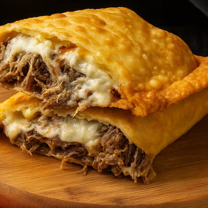 Delicioso pastel de carne seca recheado com Catupiry

Pastel com aproximadamente 19cm.