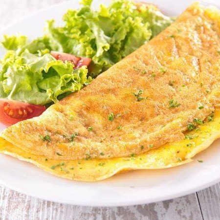 Crepioca de queijo e presunto