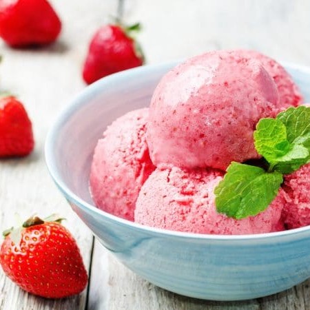 Delicioso sorvete 04 estações ao leite