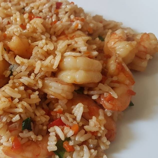 Arroz Chaufa con Langostinos