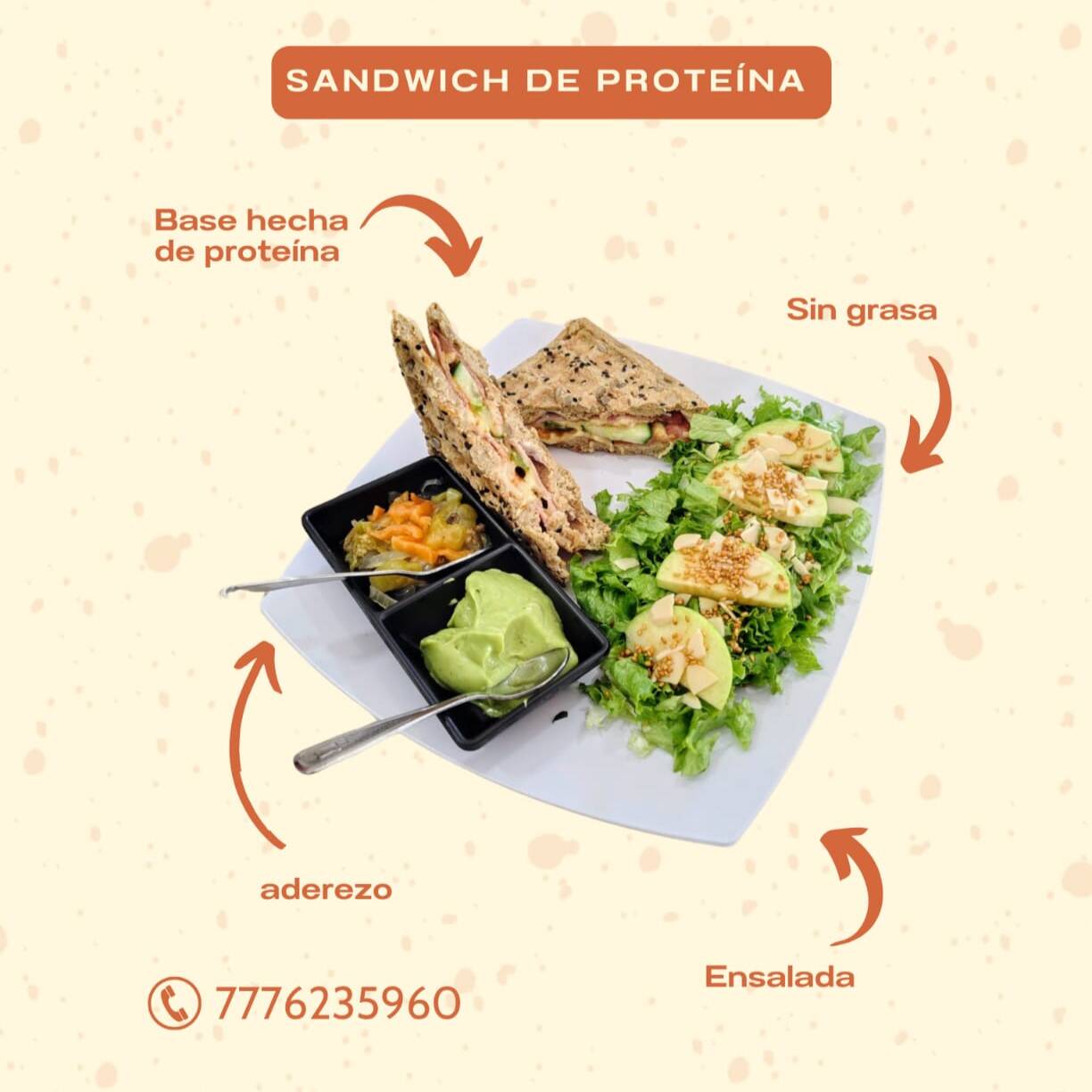 Combo Sándwich o Molletes y Malteada