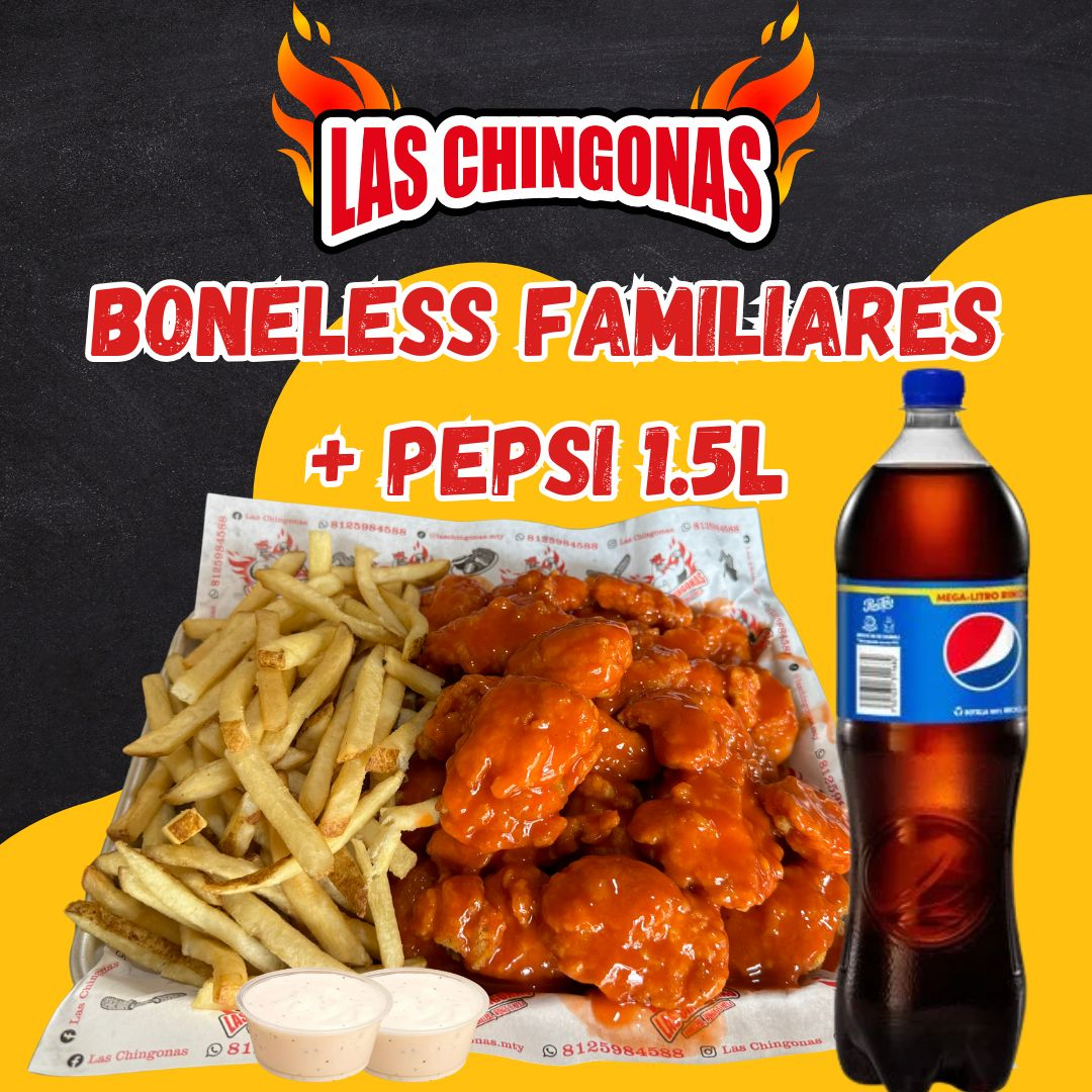 Boneless Familiares + Pepsi 1.5L